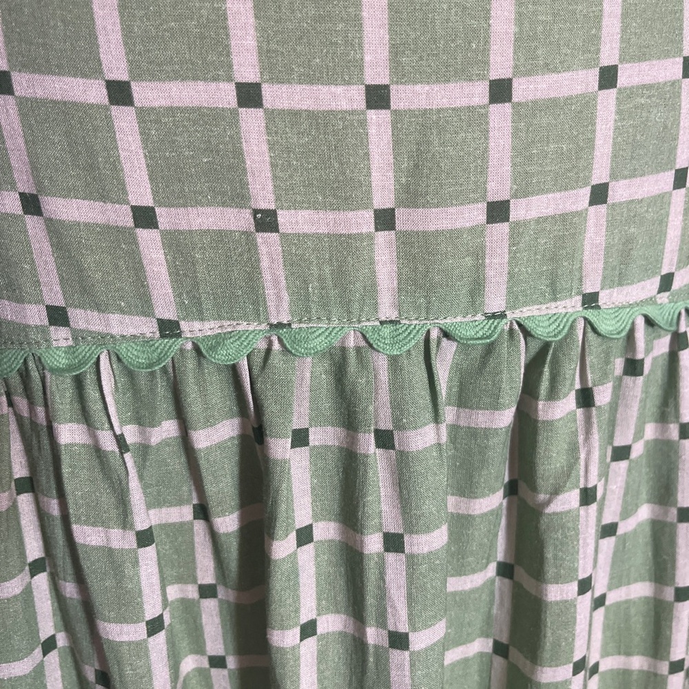 Taylor Tillman New York NWT Cotton and Linen Blend JOSEPHINE SKIRT Drop Waist - Picture 7 of 8
